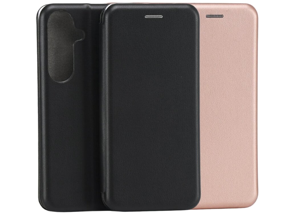 Etui BELINE Book Magnetic do Samsung Galaxy S26 Różowo-złoty wygląd design prezentacja wizualizacja