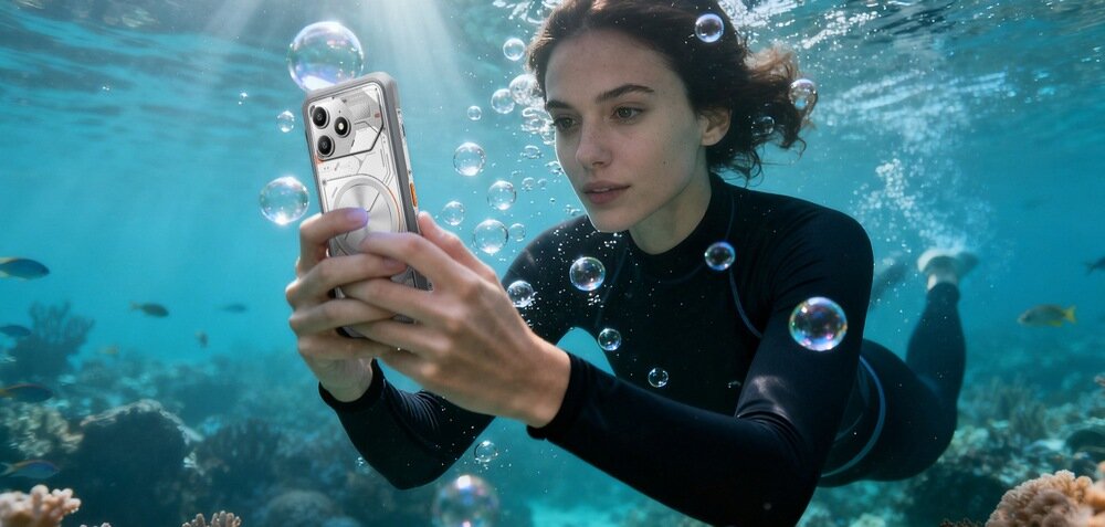 Blackview FORT 100 aparat 16 MP 13 MP nagrywanie 1080p aparat podwodny