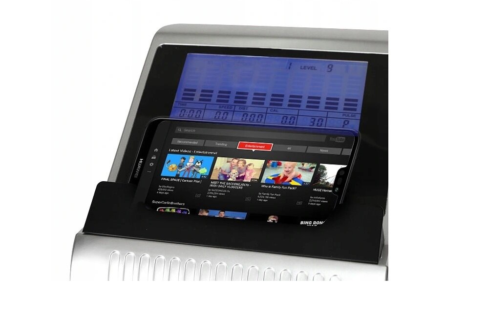 Orbitrek magnetyczny HERTZ FITNESS Run 2 E parametry czytelny wyświetlacz aktualna prędkośćilość spalonych kalorii puls 