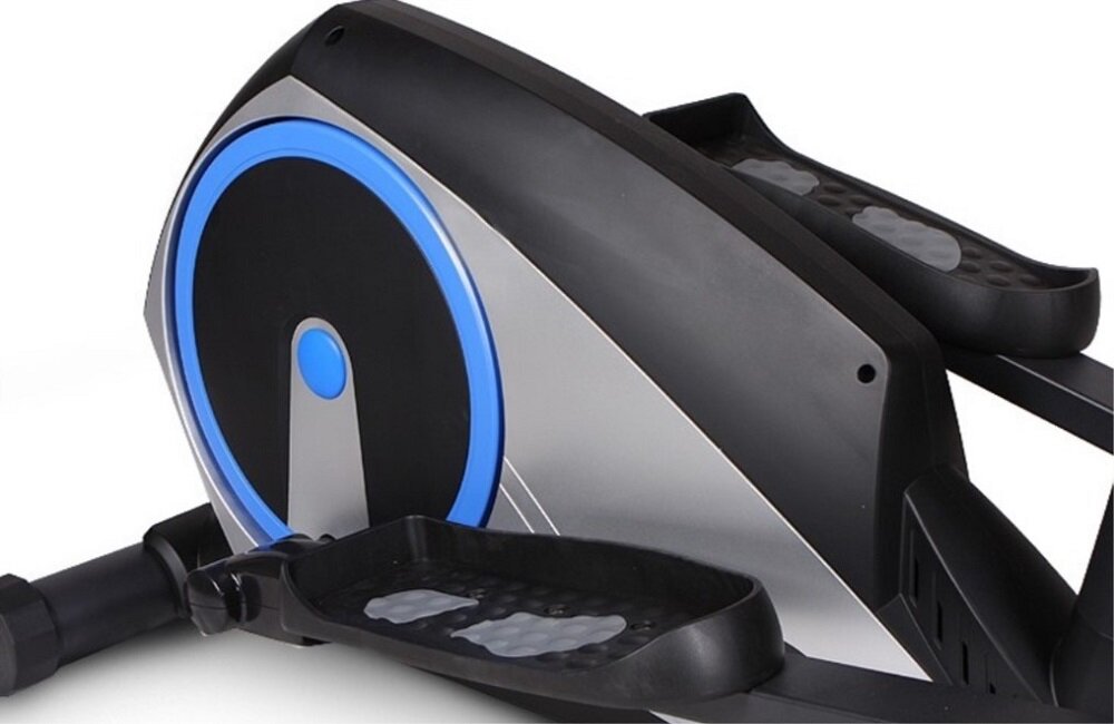 Orbitrek magnetyczny HERTZ FITNESS RUN 3 Solidne koło zamachowe Maksymalnie odczuwalny opór to 12 kg