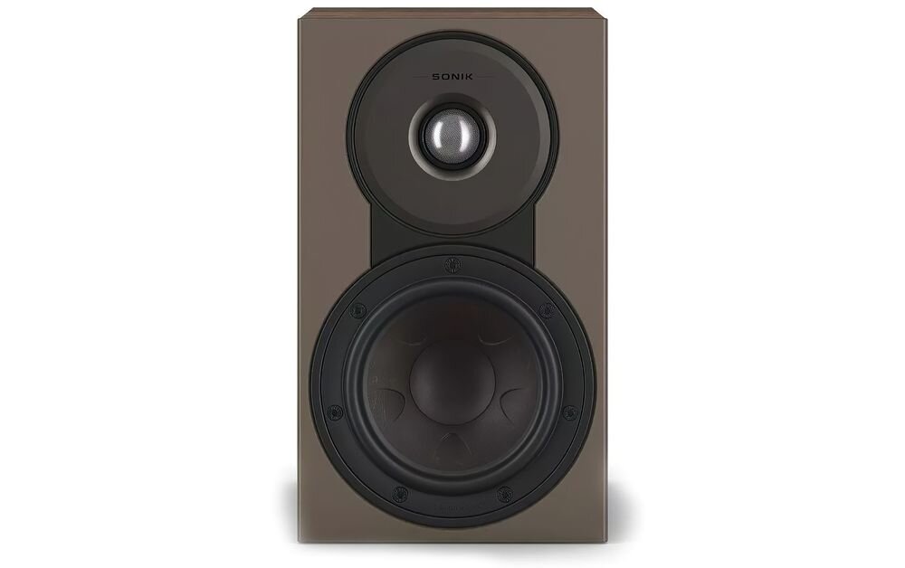 DALI Sonik 1 pasmo 51-26000 Hz skuteczność 86 dB szerokie pasmo dźwięku hi-fi, kolumna od frontu na białym tle