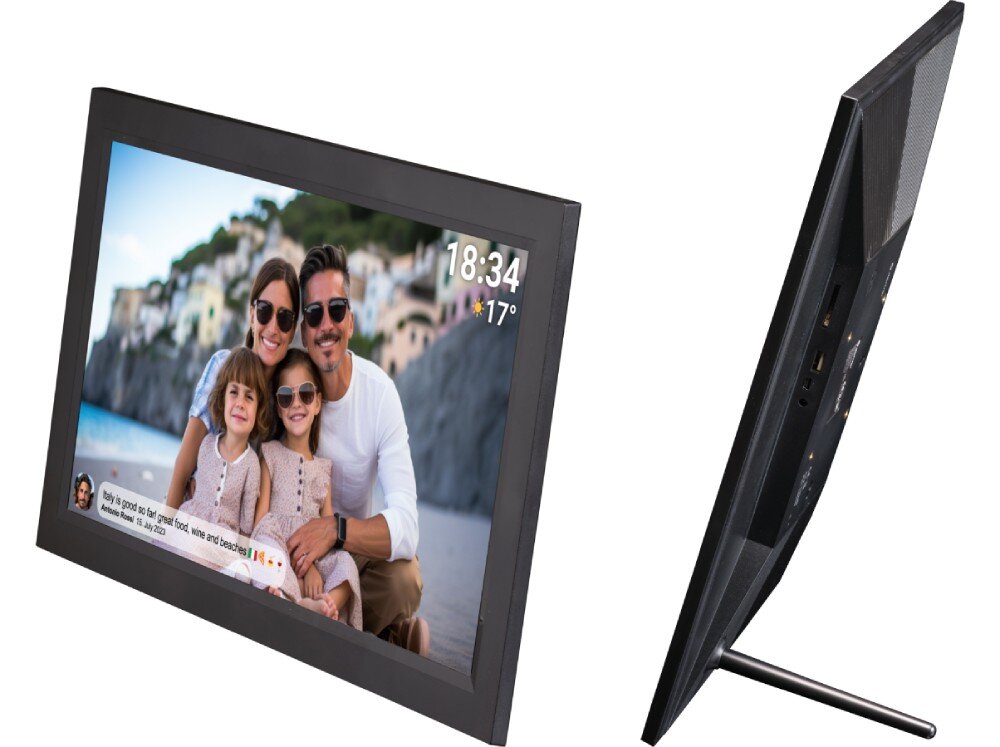 Ramka cyfrowa DENVER Frameo PFF-1503B Czarny ekran obraz jakość rozdzielczość