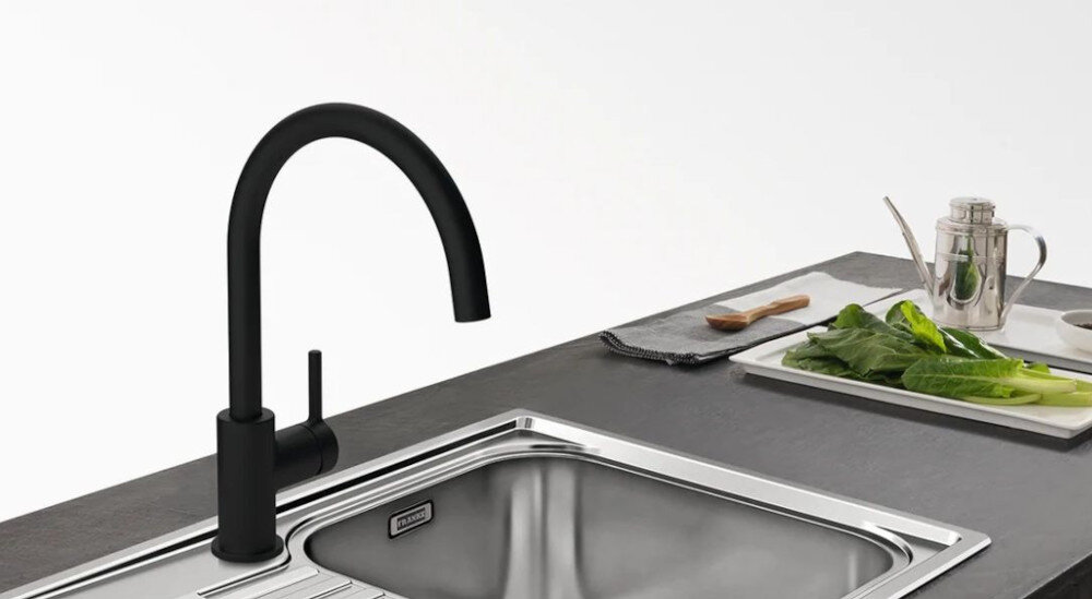 BATERIA KUCHENNA FRANKE LINA XL ONYX 115.0626.020 obrotowa wylewka działanie swoboda szeroki zakres