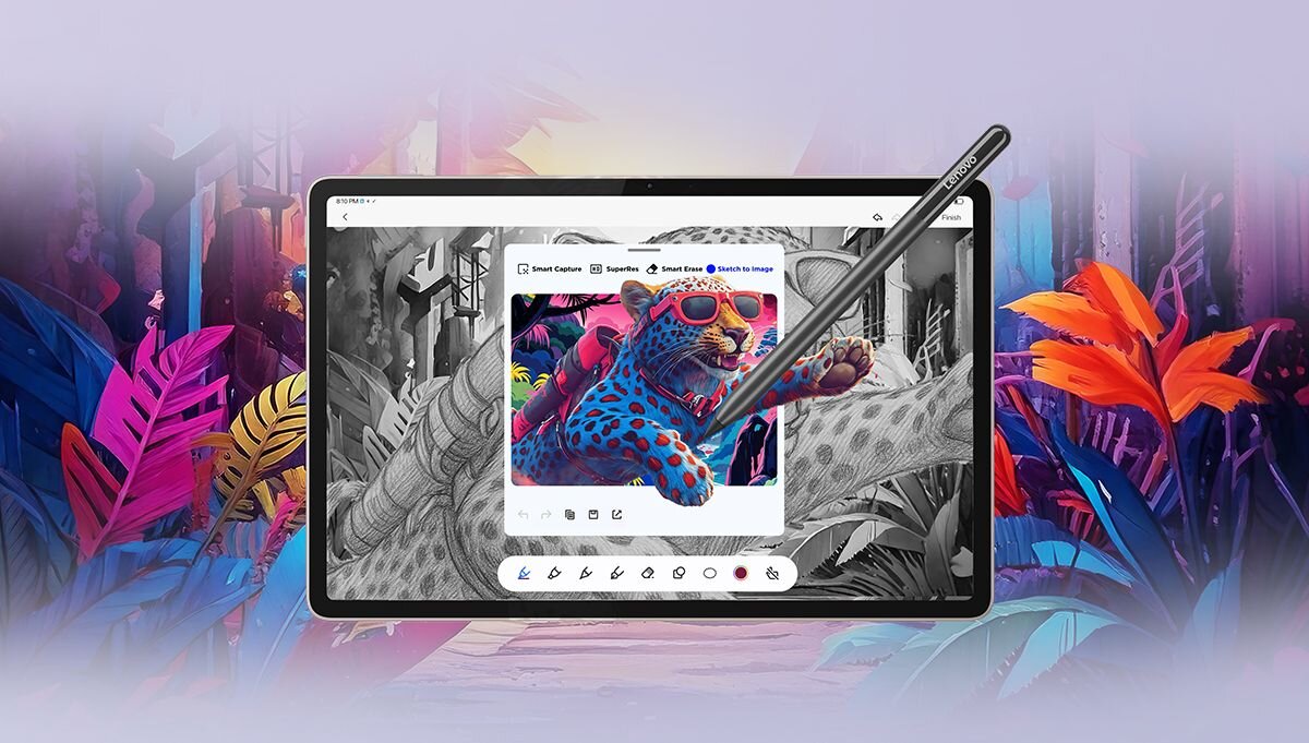 Lenovo Yoga Tab Sketch-to-image szkic zamieniany w grafikę przez AI