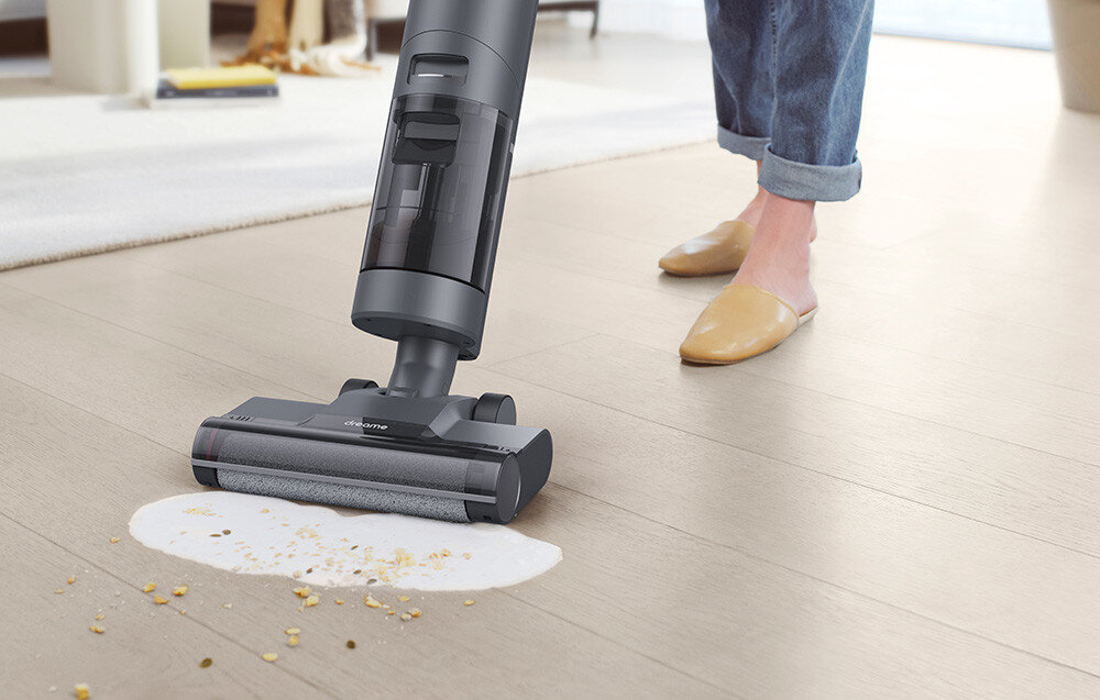 Bezprzewodowy odkurzacz pionowy Dreame H12 Core wbudowany wyswietlacz LED funkcja samoczyszczenia czas pracy okolo 25 minut