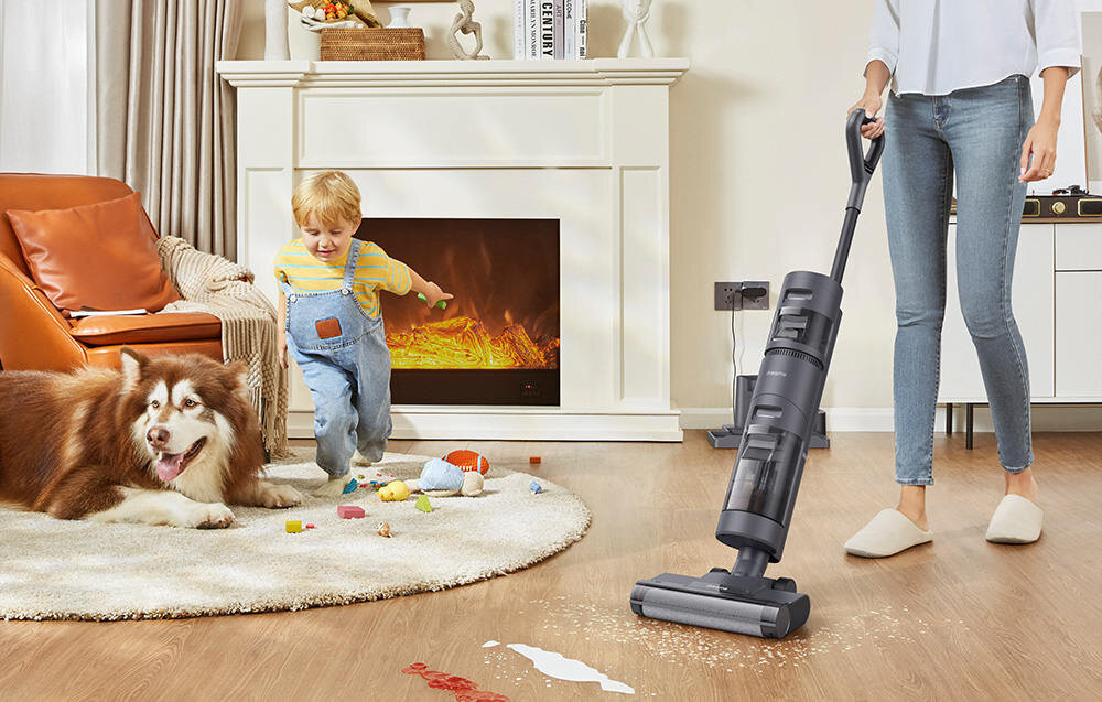 Bezprzewodowy odkurzacz pionowy Dreame H12 Core sprzatanie szybko efektywnie rezultaty unikalny skrobak