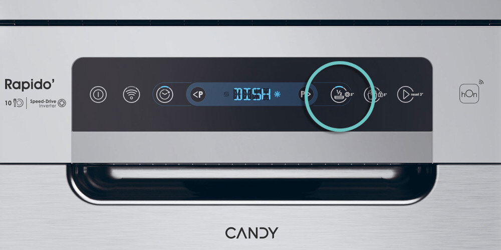 ZMYWARKA CANDY CF1C7SB1FX RAPIDO SLIM połowa załadunku mniejsze zużycie wody prądu oszczędności ekonomiczne