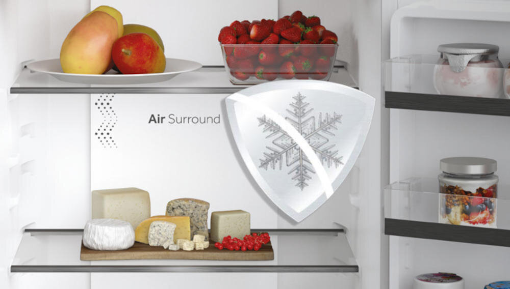 HAIER HBW5719E lodówka technologia no frost szron zapachy