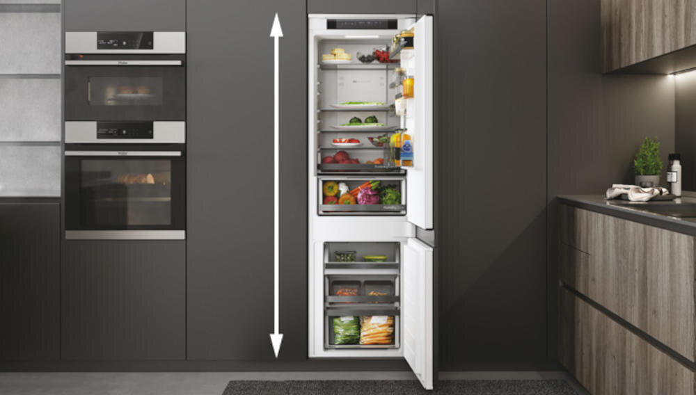 HAIER HBW5719E pojemność wymiary projekt wnętrze przechowywanie produkty rodzina