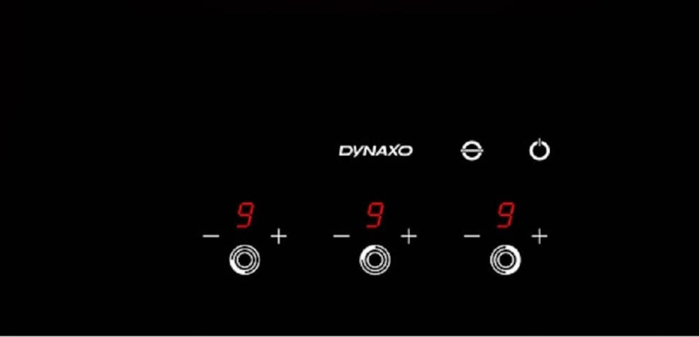 DYNAXO DynaCook X3 płyta gazowa sterowanie dotykowe bezpieczeństwo czujnik przepływowy gaz sygnał dźwiękowy zabezpieczenie uruchomienie przypalenie naczynia