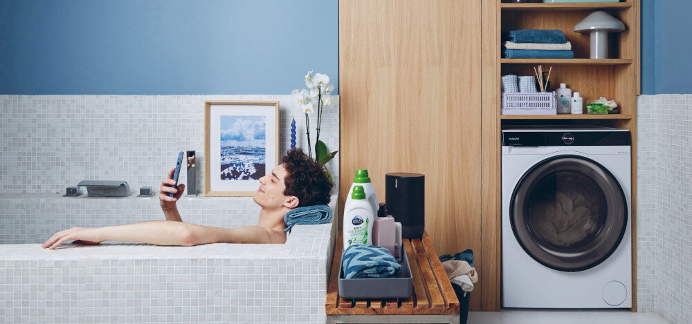 Pralka CANDY AI ProWash 700 BS 411B9-S CANDY AI ProWash 700 BS 411B9-S Cichy program prania nocnego cicha praca Ochrona przed zagnieceniami Wyjątkowo cicha AI Silent Motion mniejsze wibranie praca w nocy 72 dB pojemność bębna 11 kg większa ilość prania rozpoznawanie wagi dopasowanie parametrów prania