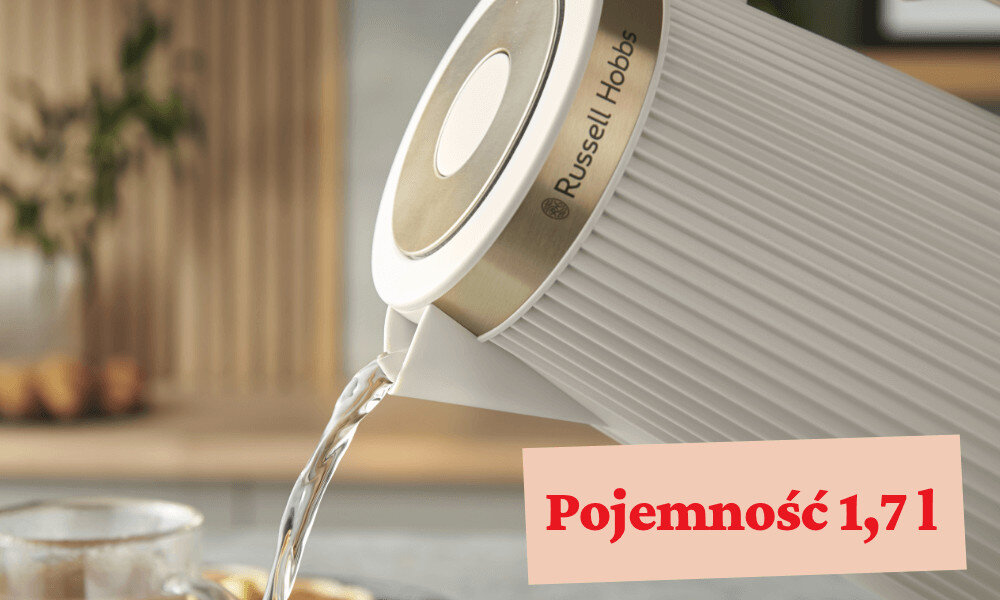 Czajnik RUSSELL HOBBS Bronte Stone 26751-70 Odpowiednia pojemność ilość wody wrzątek napełnienie