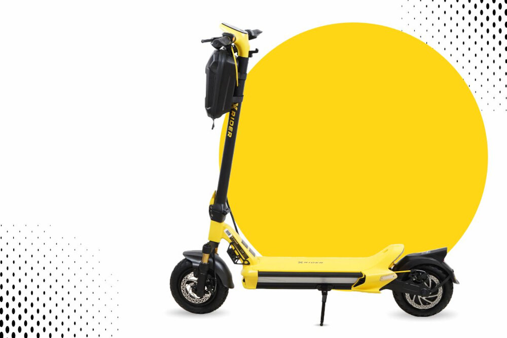 Hulajnoga elektryczna XRIDER MX10 MAX Żółty innowacyjna technologia stylowy design do dynamicznego i ekscytujacego podrozowania silny cichy silnik elektryczny plynne przyspieszenie stabilna jazda