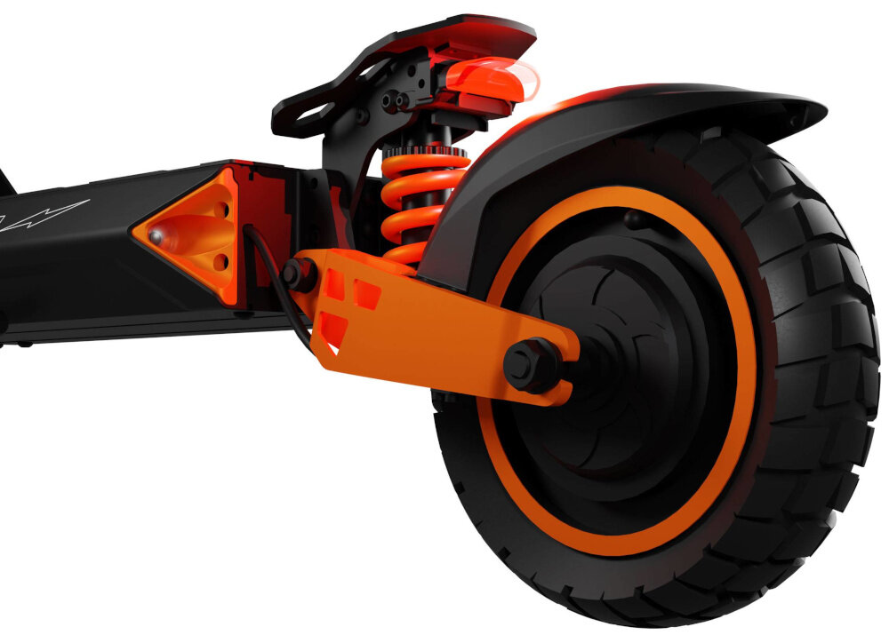 Hulajnoga elektryczna KAMIKAZE K1 Plus Plus 80km 1000W 10 cali Czarny zbliżenie na silnik silnik o mocy 1000 W cicha praca płynna kontrola prędkości maksymalna prędkość do 20 km/h