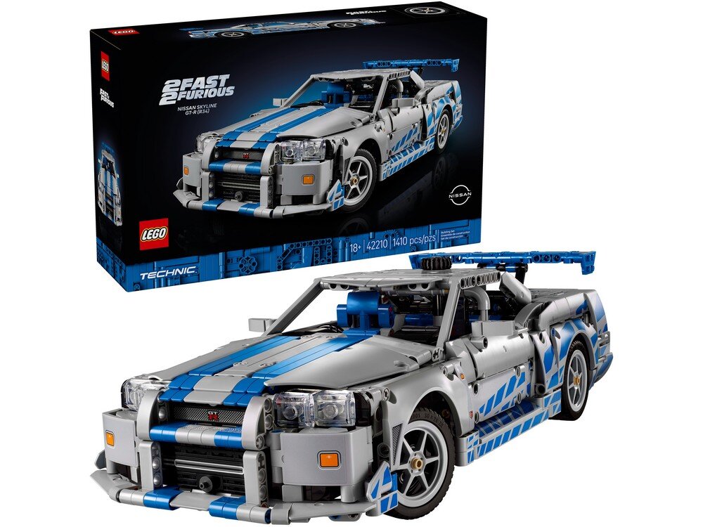 LEGO 42210 Technic 2 Fast 2 Furious Nissan Skyline GT-R (R34) Zestaw 