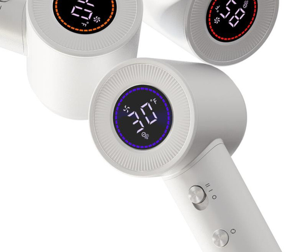 Suszarka INOLY MultiDry Pro ICS02W Biały 1600W Kontrola temperatury i mocy Dwa poziomy mocy cztery ustawienia temperatury dopasowanie działanie potrzeby kontrola stylizacja Wbudowane Smart Light Subtelne światło 