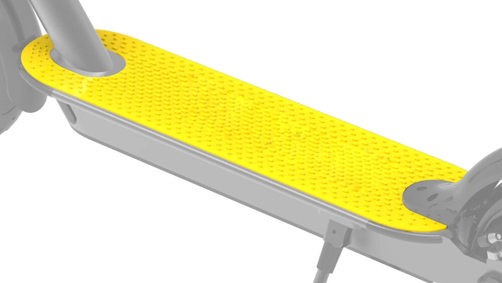 Hulajnoga elektryczna XRIDER M10 LIGHT+ Czarny szeroki poklada zaawansowana mata antyposlizgowa estetyczny wyglad bezpieczenstwo doskonala przyczepnosc