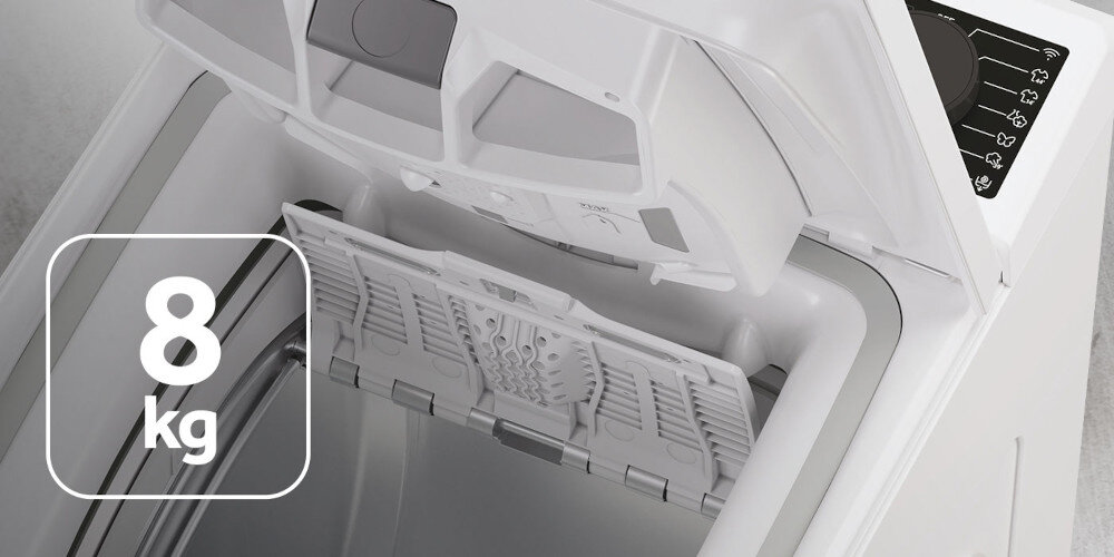 Pralka HAIER THASN286TM5-S 8 kg bęben pojemność ładowana od góry większa ilość ubrań specjalna struktura bębna konstrukcja ochrona delikatnych tkanin Pillow Drum