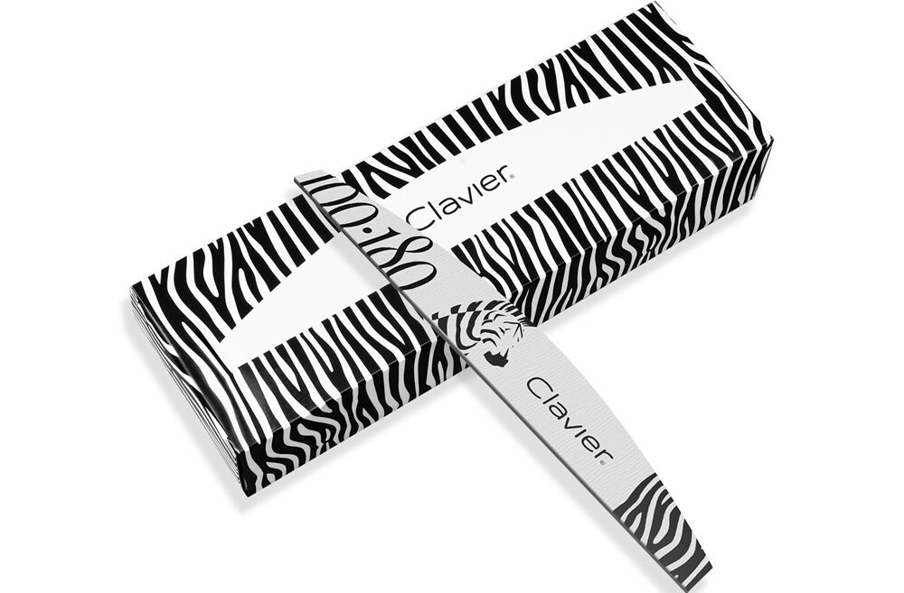 Pilnik do paznokci CLAVIER Zeberka Łódka 100-180 10 sztuk kv początek opisu