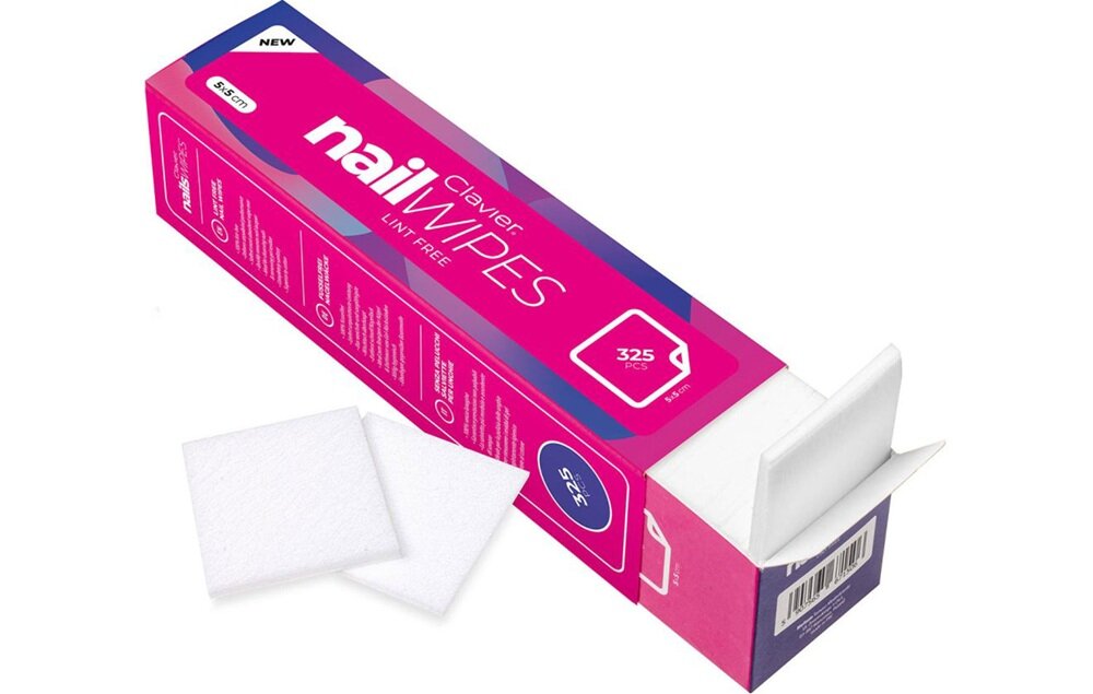 Waciki bezpyłowe CLAVIER 325 szt. specjalna struktura, wysoka chłonność, skuteczne wchłanianie płynów, dokładne odtłuszczanie