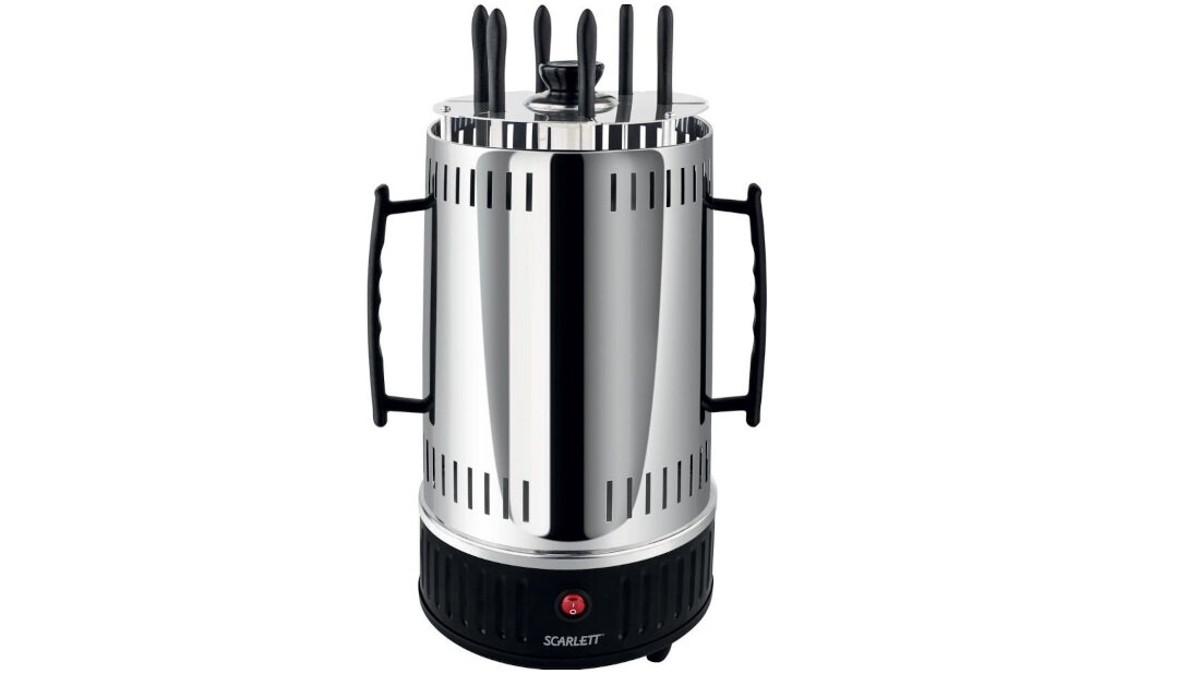 Grill elektryczny SCARLETT SC-KG22601 automatyczne obracanie czesc obracanych dysz czas pracy