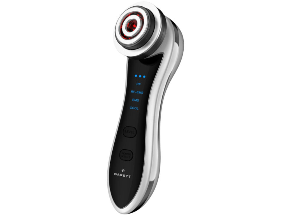 Urządzenie do mezoterapii GARETT BEAUTY Fresh Skin Pro Biały urządzenie czarna obudowa czerwone światło niebieskie diody guziki białe tło wibracja soniczna  poprawa krążenia dotlenienie skóry wspomaganie oczyszczania lepsze wchłanianie kosmetyków łatwa obsługa kompaktowa konstrukcja (187 x 51 x 63 mm) wbudowany akumulator pojemność 1200 mAh w domu, jak i w podróży do 150 minut na jednym ładowaniu pełne ładowanie około 150 minut napięta, promienna i zdrowo wygląda skóra  