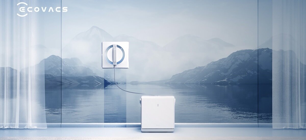 Zawansowana technologia WIN-SLAM 4.0 skuteczne czyszczenie Robot do mycia okien ECOVACS WINBOT W2 OMNI