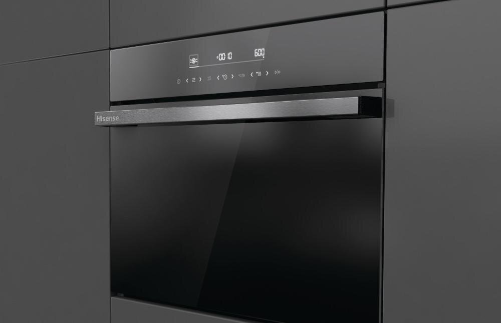 HISENSE BIM45342ADBG piekarnik sterowanie elektroniczne podświetlany panel czas pieczenie funkcja temperatura emalia szyby zimny front