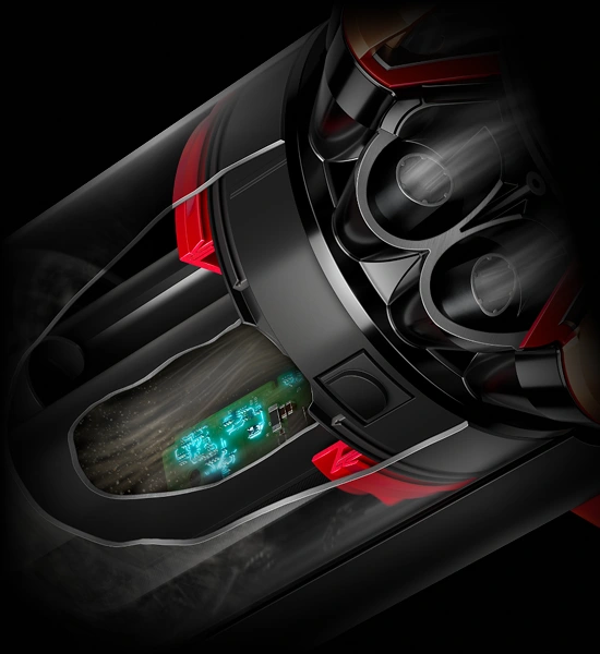 Zbliżenie na czujnik wykrywania kurzu