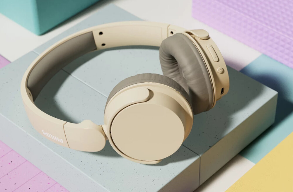 Słuchawki nauszne PHILIPS TAH3209 regulacja miekkie nauszniki opaska palak