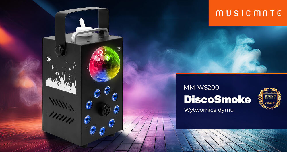 Wytwornica dymu MUSICMATE MM-WS200 DiscoSmoke