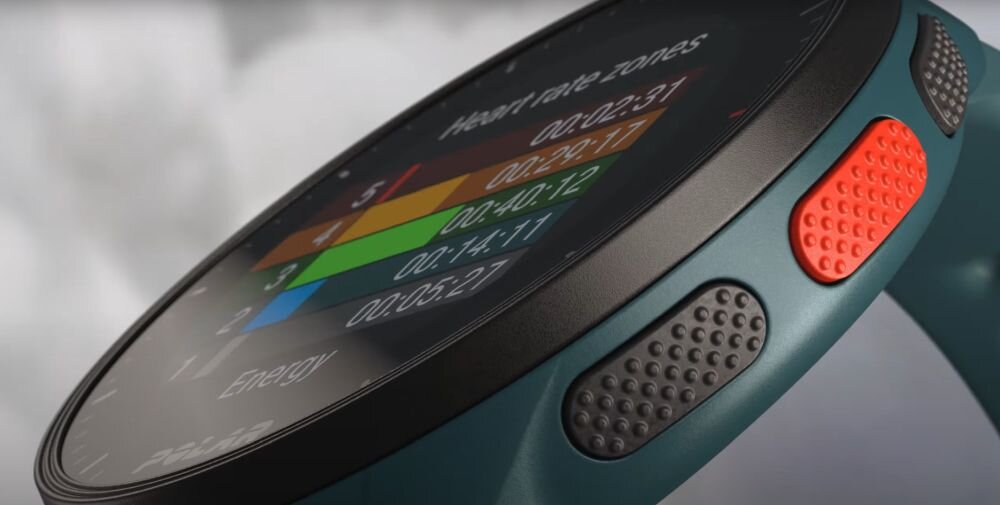 Zegarek sportowy POLAR Pacer  ekran bateria czujniki zdrowie sport pasek ładowanie pojemność rozdzielczość łączność sterowanie krew puls rozmowy smartfon aplikacja 