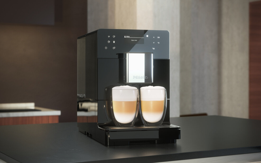 Ekspres MIELE CM 5310 Silence Czarny  prosta obsluga funkcja OneTouch wybor kaw