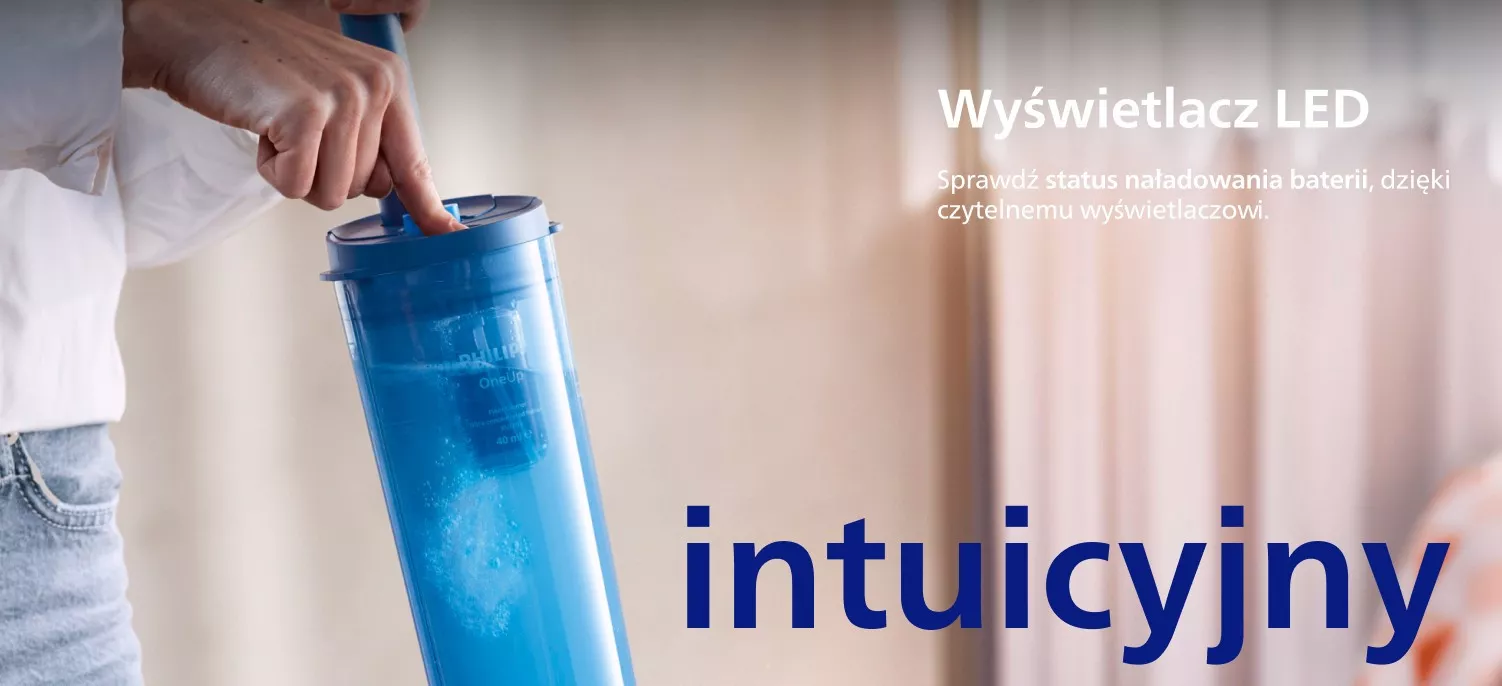 Na wyświetlaczu można sprawdzić poziom naładowania baterii.