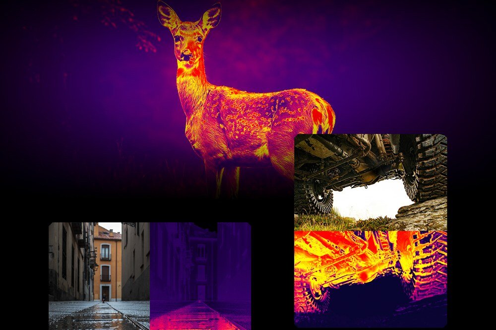 Smartfon IIIF150 Raptor 5G przykładowe zdjecie, termowizja precyzyjny pomiar temperatury