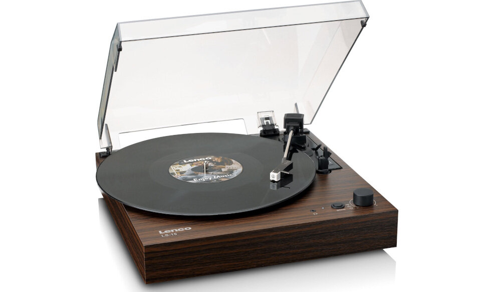 Gramofon LENCO LS-15WD - Stylowy gramofon z Bluetooth