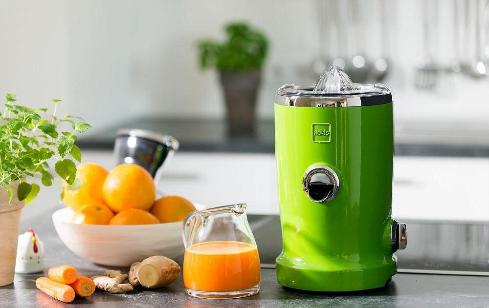 Wyciskarka do soku NOVIS Vita Juicer zielony koktajl wielofunkcyjne urzadzenie przeznaczenie sok owoce warzywa witaminy zdrowie