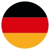 Ikona wyprodukowano w Niemczech, przedstawiająca okrąg z flagą Niemiec.