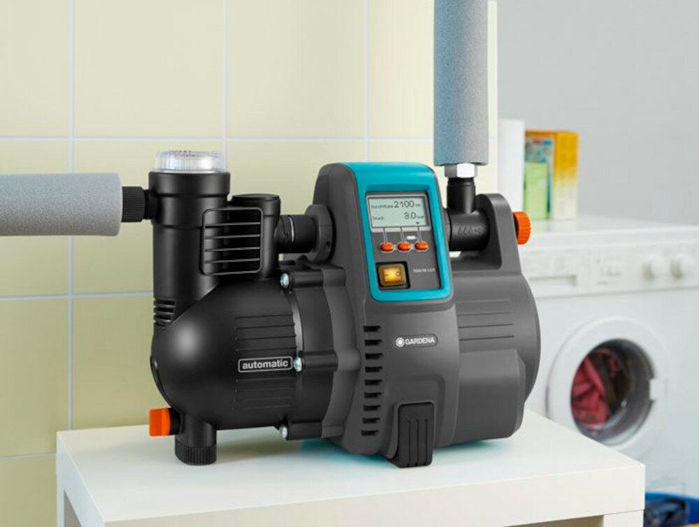 Hydrofor elektroniczny GARDENA 5000/5E obsługa za pomocą aplikacji w zestawie router moc wydajność