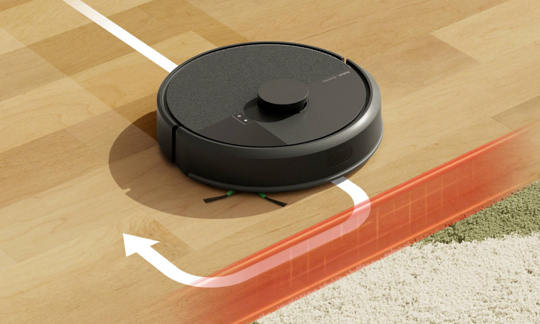 Robot sprzątający IROBOT Roomba Combo 105 Czarny Automatyczne wykrywanie dywanów rozpoznaje dywany i omija je kurz i sierś
