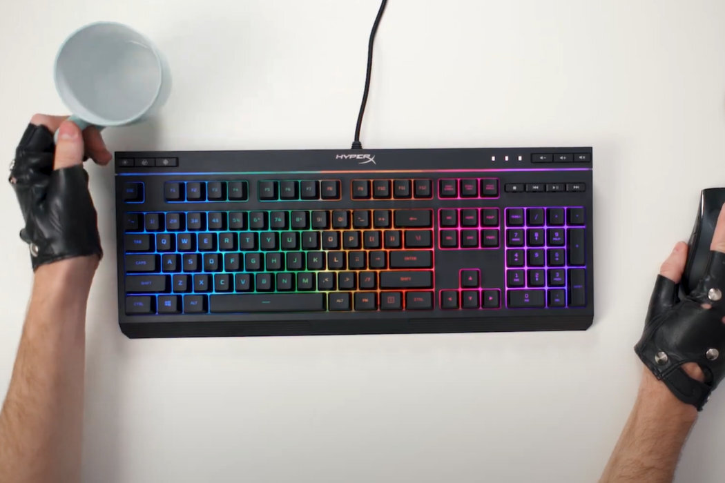 Klawiatura HYPERX Alloy Core RGB wyposażenie tryb klawisze zabawa pamięć regulacja dynamika podświetlenie trwałość