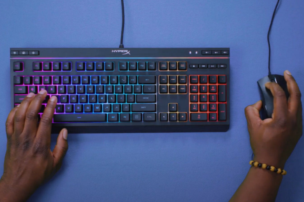 Klawiatura HYPERX Alloy Core RGB wyposażenie tryb klawisze zabawa pamięć regulacja dynamika podświetlenie trwałość