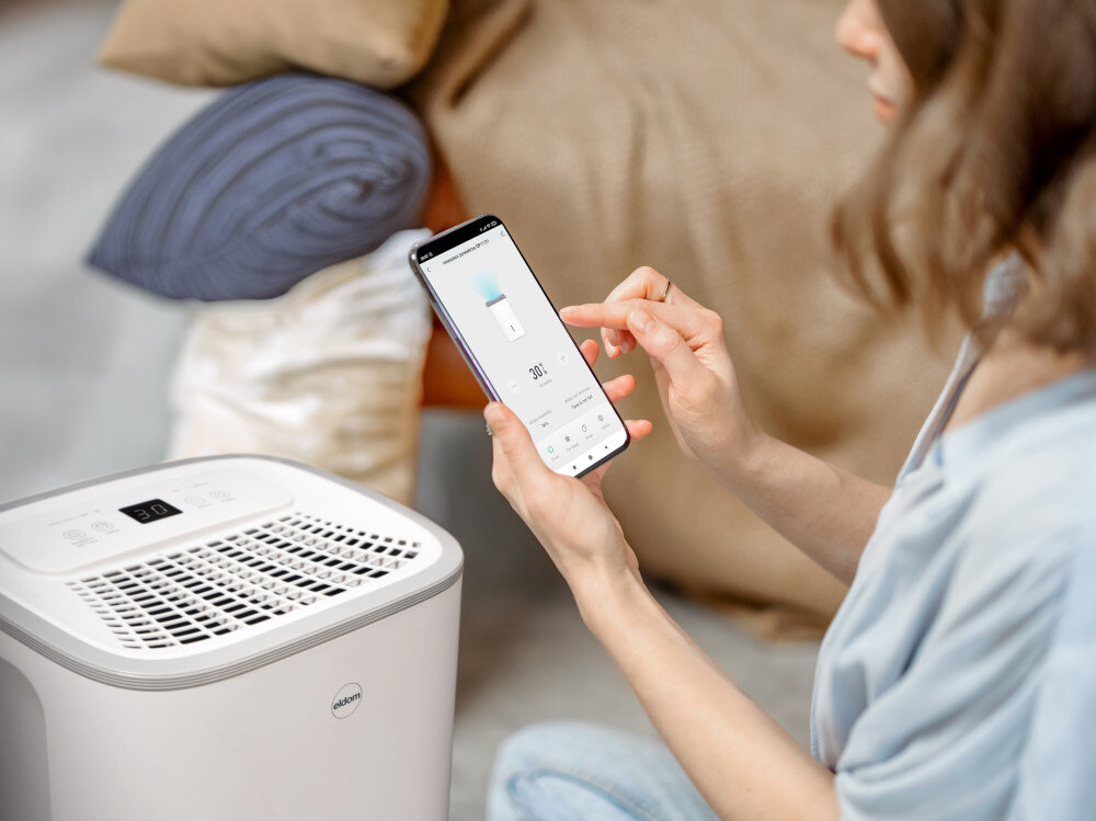 Osuszacz ELDOM OP1131 Luxi WiFi zdalne sterowanie wbudowa funkcja WiFi aplikacja smartfon