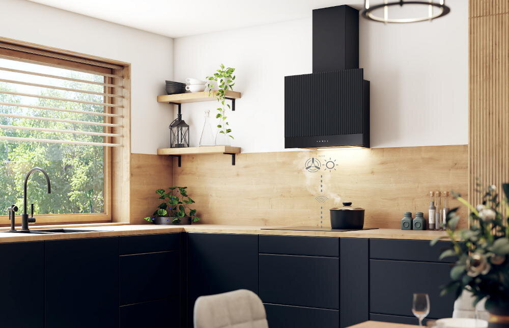 VDB ILS 60 C2H tradycyjne wzornictwo konstrukcja okap szerokość turbina wydajność cicha praca