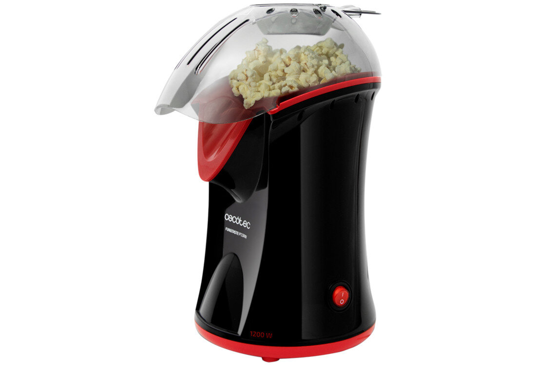 Maszyna do popcornu CECOTEC Fun&Taste P'Corn Bezpieczne użytkowanie Funkcja Security4You ochrona przed przegrzaniem