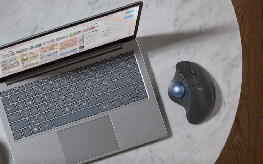 Mysz LOGITECH Ergo M575S Grafitowy wielkość przestrzeń