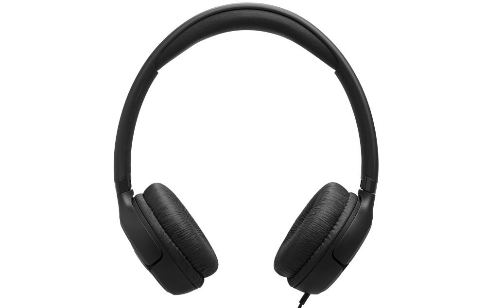 Słuchawki nauszne JBL Tune 530C USB-C tryb Bass Vocal regulacja dźwięku, słuchawki od frontu na białym tle