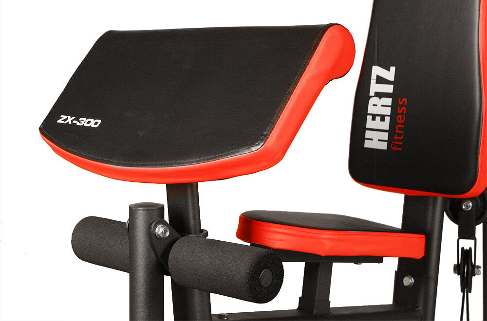 Atlas HERTZ-FITNESS ZX-300 Mulitigym wygodne siedzisko możliwość regulacja wysokości stalowa rama stabilność solidność konstrukcji