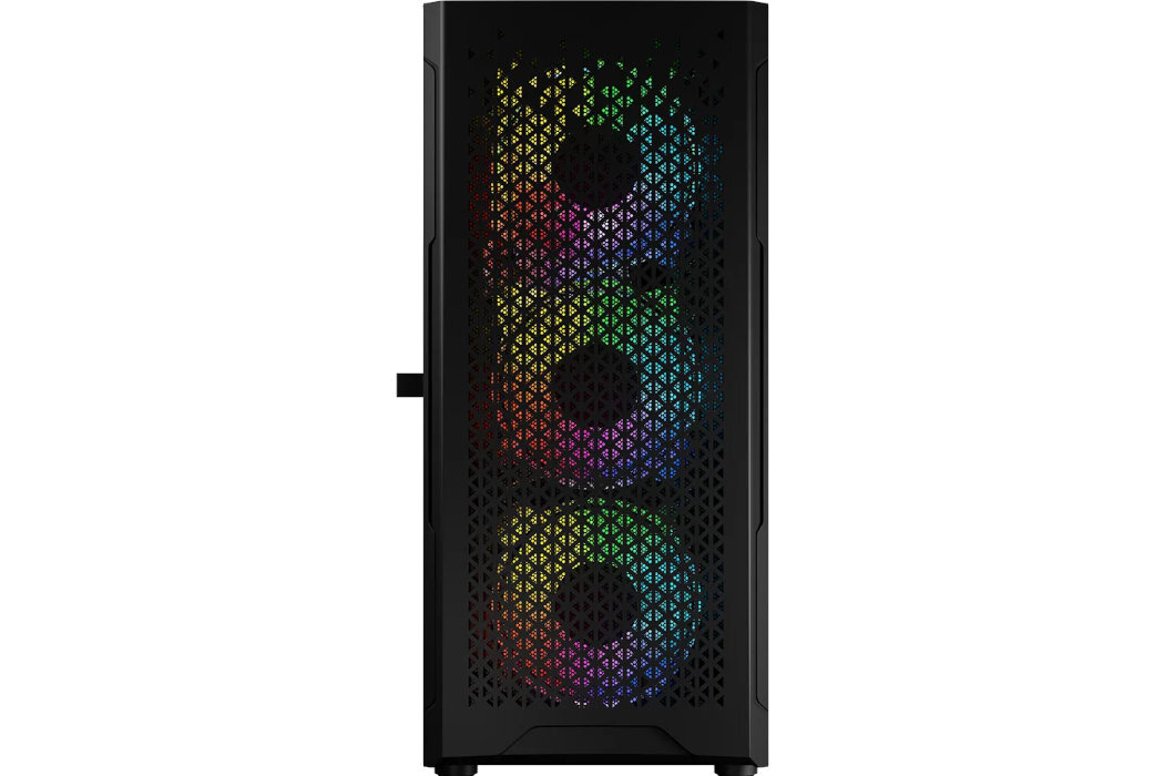 Obudowa LOGIC Portos Midi ARGB Filtry montaż aranżowania kabli panel