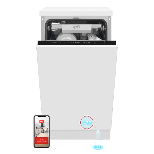 Zmywarka do zabudowy Amica kolor biały DIM46C6ELOCqT